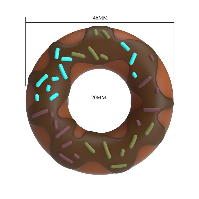 PRETTY LOVE - SUPER DONUT PENISRING BRAUN