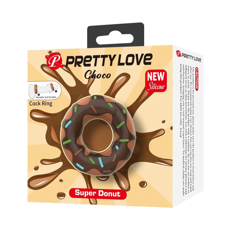 PRETTY LOVE - SUPER DONUT PENISRING BRAUN