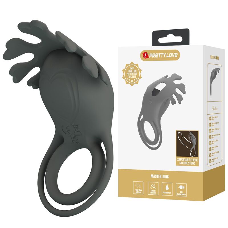 PRETTY LOVE – WIEDERAUFLADBARER VIBRATIONSRING MIT STIMULATOR
