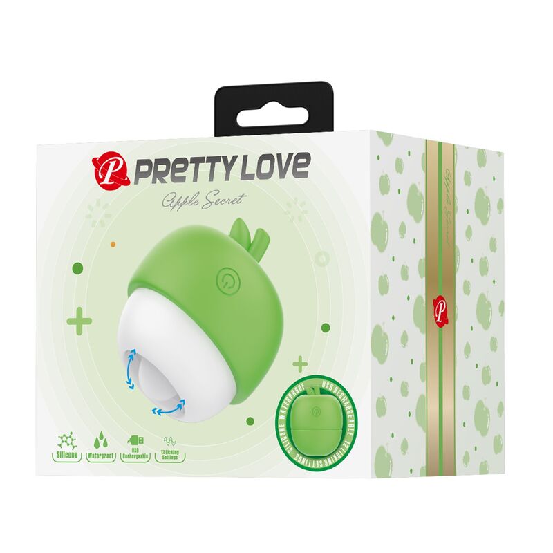 PRETTY LOVE - WIEDERAUFLADBARER KLITORALSTIMULATOR MIT ZUNGENEFFEKT (GRÜN)