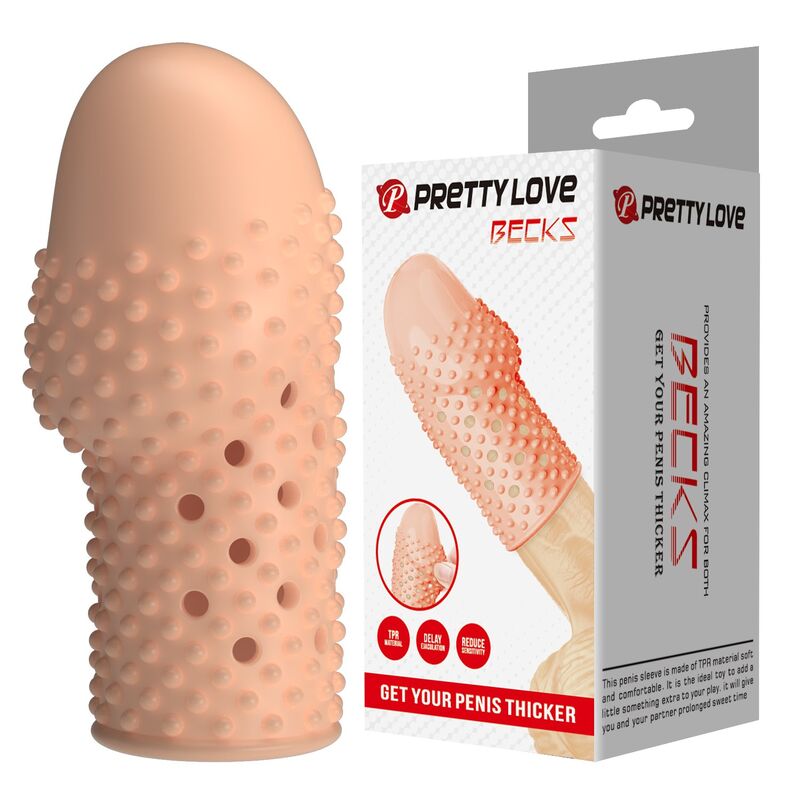 PRETTY LOVE – GEEK'S PENISHÜLLE FÜR EINEN DICKEREN PENIS IN NATURFARBE