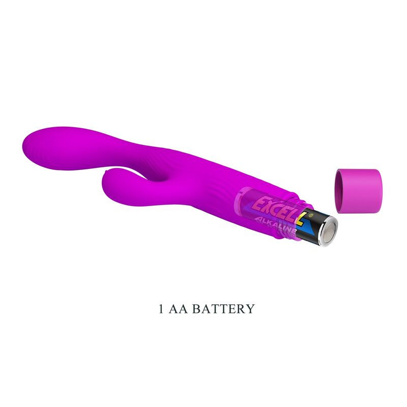 PRETTY LOVE - JENE DOPPEL-STIMULATIONS-VIBRATOR FÜR G-PUNKT UND KLITORIS, LILA