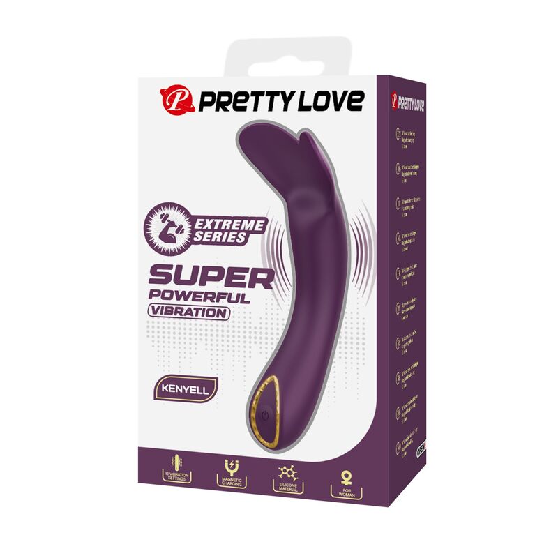 PRETTY LOVE - KENYELL WIEDERAUFLADBARER VIBRATOR MIT 10 FUNKTIONEN, LILA