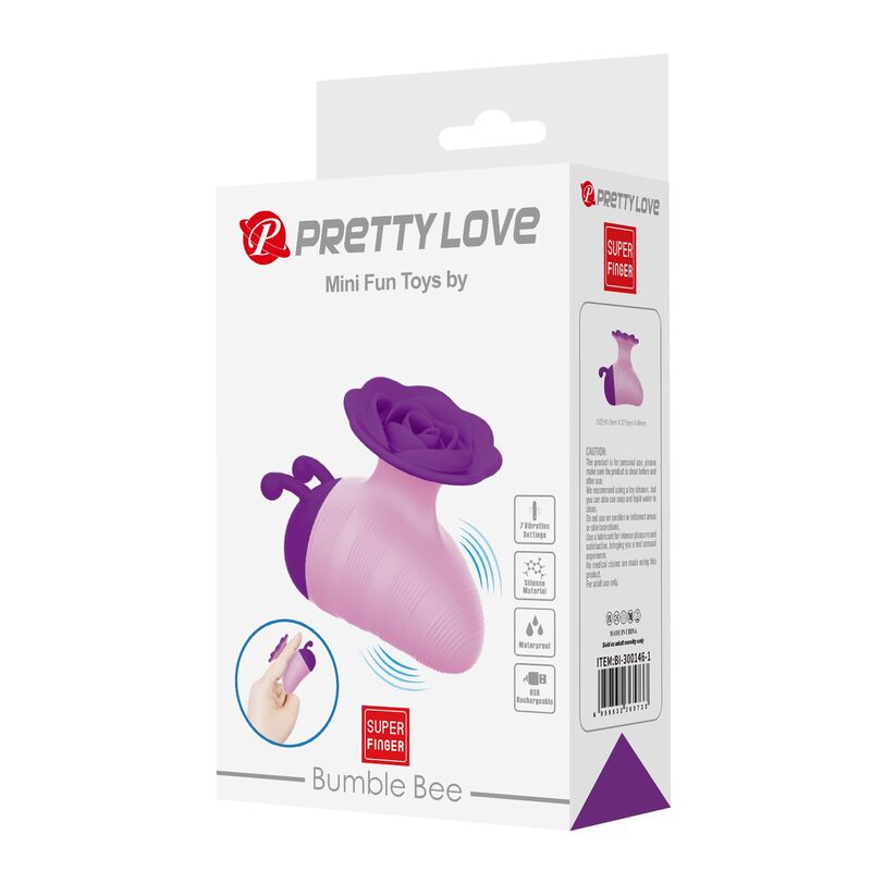 PRETTY LOVE - LITTLE BEE WIEDERAUFLADBARER KLITORALSTIMULATOR, 7 MODI, LILA-ROSA