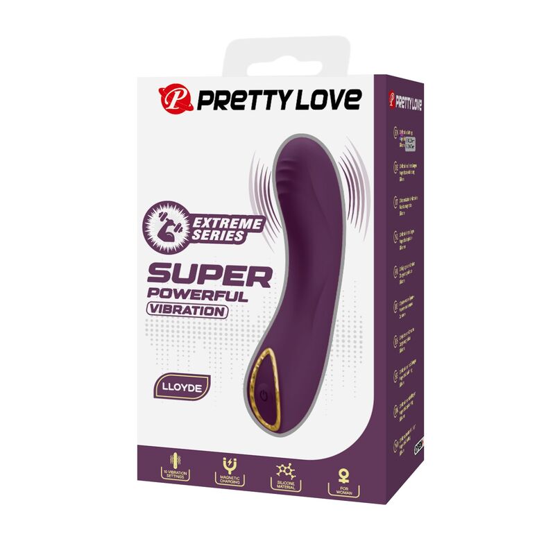 PRETTY LOVE - LLOYDE WIEDERAUFLADBARER VIBRATOR MIT 10 FUNKTIONEN, LILA