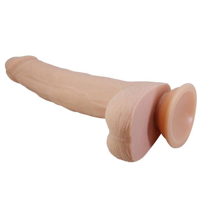 PRETTY LOVE - MILES STOSS- UND ROTATIONS-VIBRATIONSDILDO MIT FERNBEDIENUNG, 23,5 CM Ø 4,8 CM, NATUR