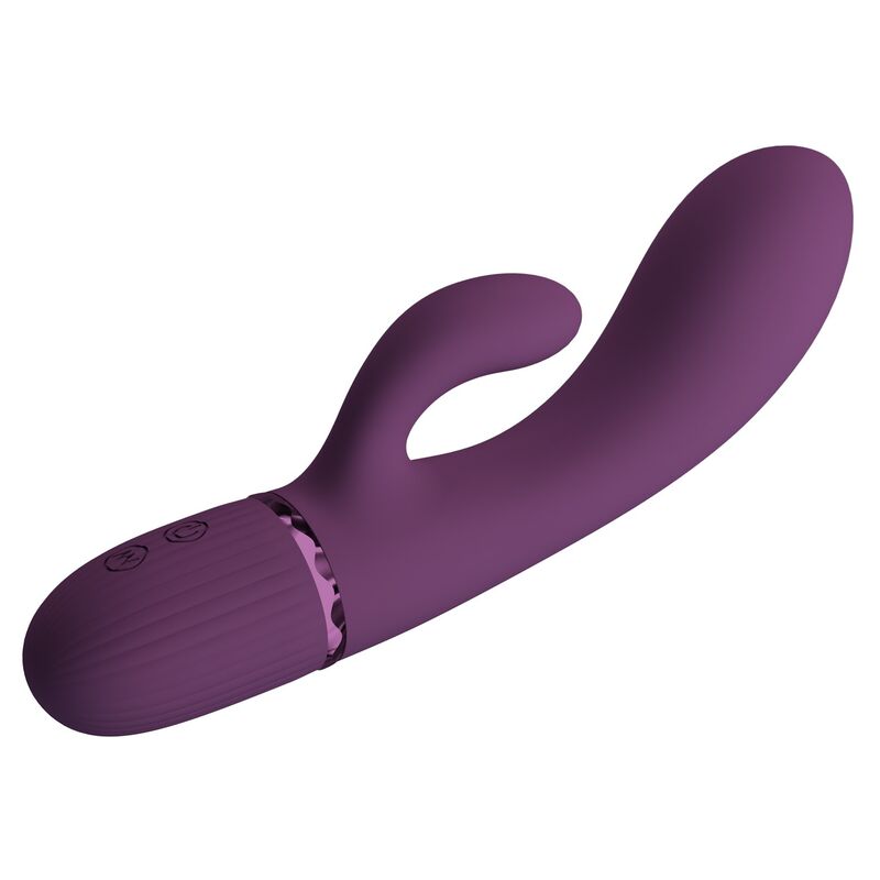 PRETTY LOVE - MARGIE WIEDERAUFLADBARER HASENVIBRATOR MIT 10 FUNKTIONEN, LILA