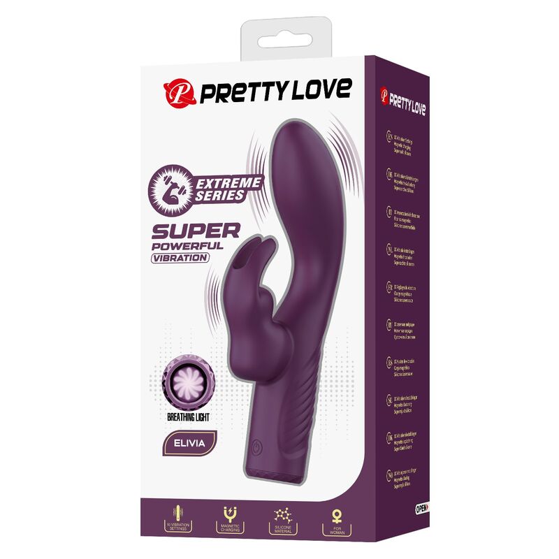 PRETTY LOVE - OLIVIA WIEDERAUFLADBARER HASENVIBRATOR MIT 10 FUNKTIONEN