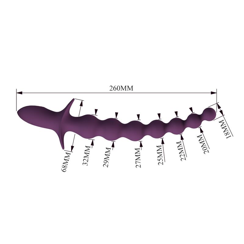 PRETTY LOVE - MADISON WIEDERAUFLADBARER ANALVIBRATOR MIT 10 FUNKTIONEN