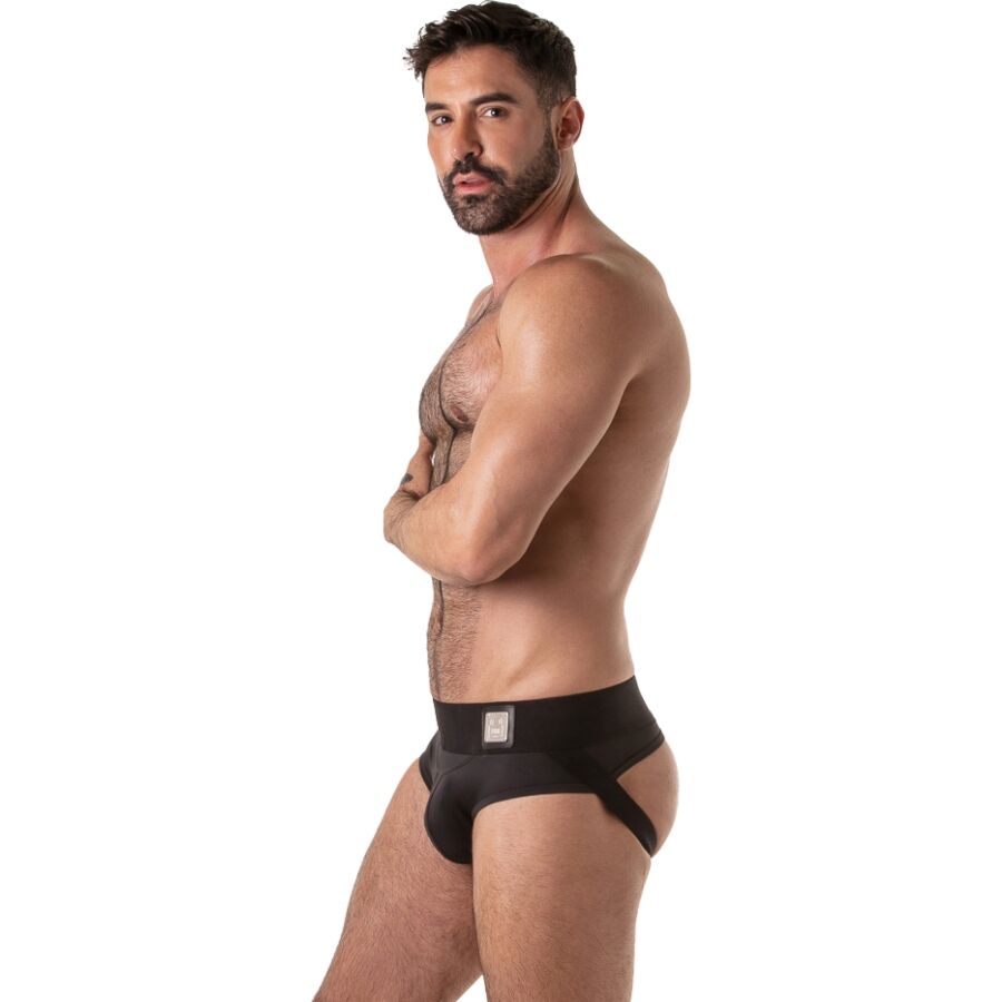 LOCKER GEAR - JOCKBRIEF MIT BREITEM BUND, SCHWARZ, S