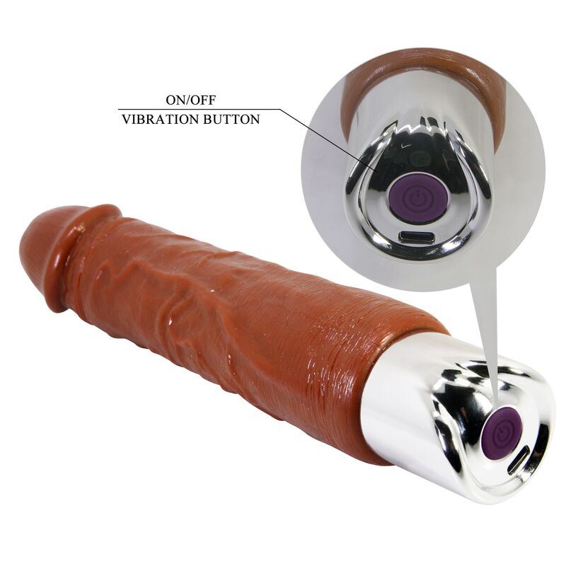 PRETTY LOVE - PRO REALISTISCHER VIBRATOR 23,5 CM Ø 4,8 CM BRAUN