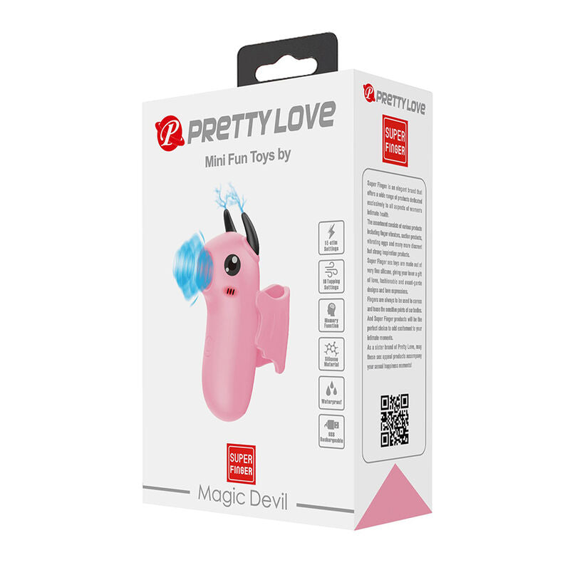 Pretty Love – Magic Devil Wiederaufladbarer Fingerstimulator Pink