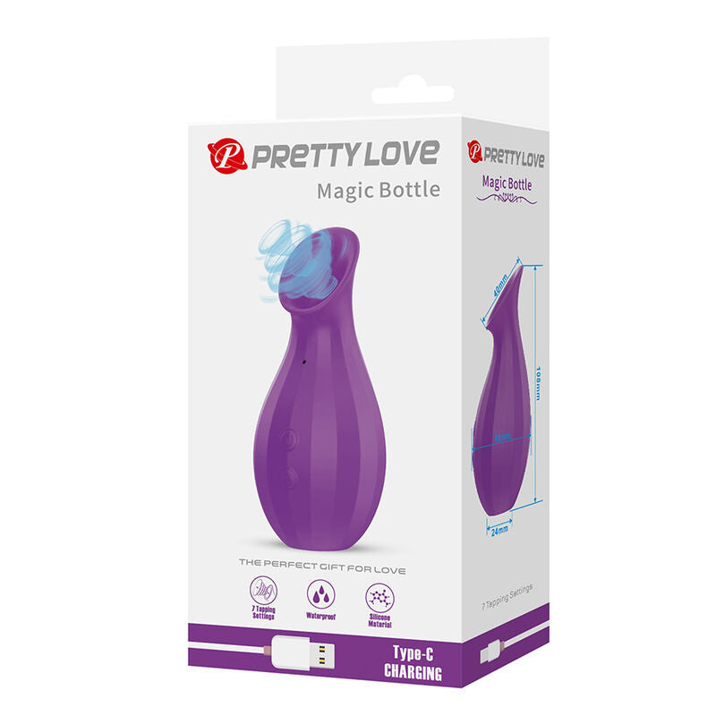 PRETTY LOVE - MAGIC BOTTLE WIEDERAUFLADBARER KLITORIS-SAUGSTIMULATOR LILA