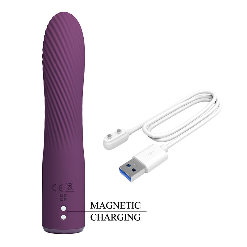 PRETTY LOVE - KISSELL WIEDERAUFLADBARER VIBRATOR MIT 10 FUNKTIONEN, LILA