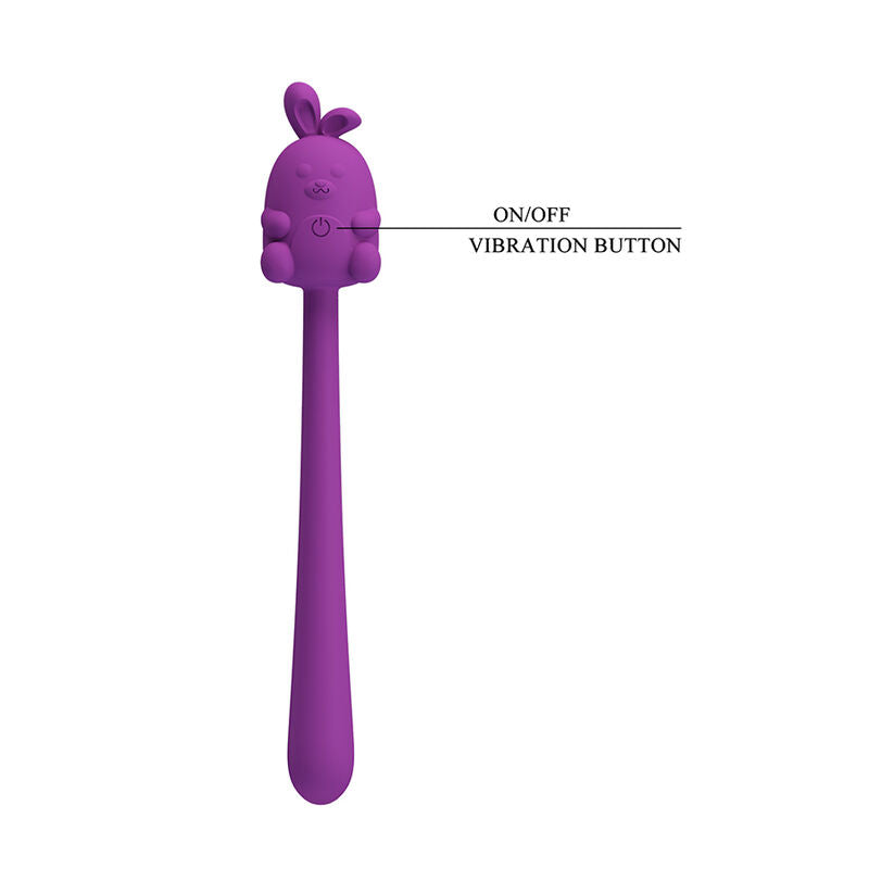 PRETTY LOVE – NIEDLICHER HASE-FLIRTSTIFT, FLEXIBLER VIBRATOR, USB-AUFLADBAR, LILA