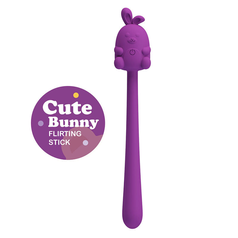 PRETTY LOVE – NIEDLICHER HASE-FLIRTSTIFT, FLEXIBLER VIBRATOR, USB-AUFLADBAR, LILA