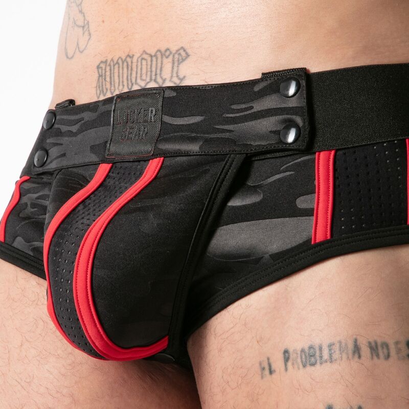 LOCKER GEAR - VOLLSTÄNDIGER MILITÄRZUGRIFF JOCK BRIEF RED S