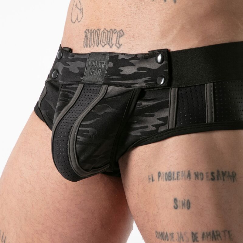 LOCKER GEAR - VOLLSTÄNDIGER MILITÄRZUGRIFF JOCK BRIEF SCHWARZ M