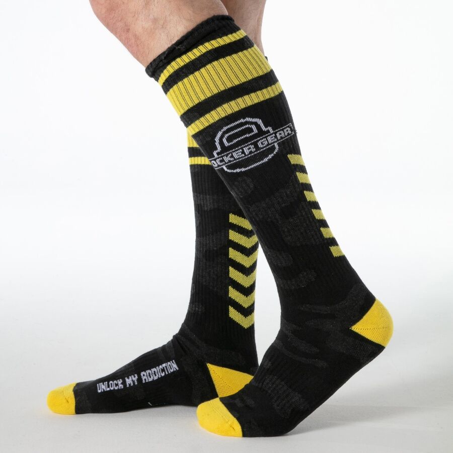 LOCKER GEAR - GELB, EINHEITSGRÖSSE - MILITÄRISCHE KNIEHOHE SOCKEN