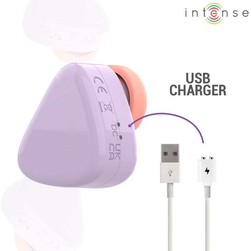 Intense – Cuki USB-Aufladbarer Saug-Kltoralstimulator Lila