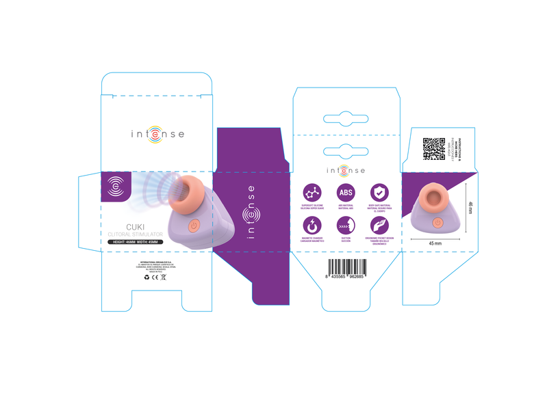 Intense – Cuki USB-Aufladbarer Saug-Kltoralstimulator Lila