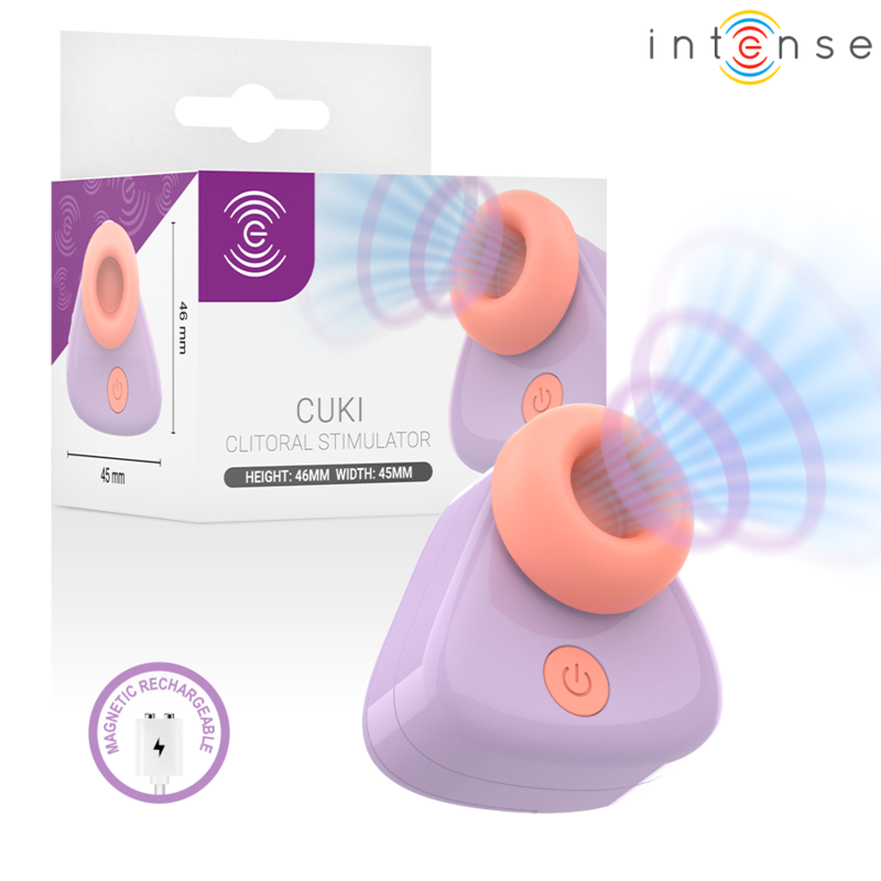 Intense – Cuki USB-Aufladbarer Saug-Kltoralstimulator Lila