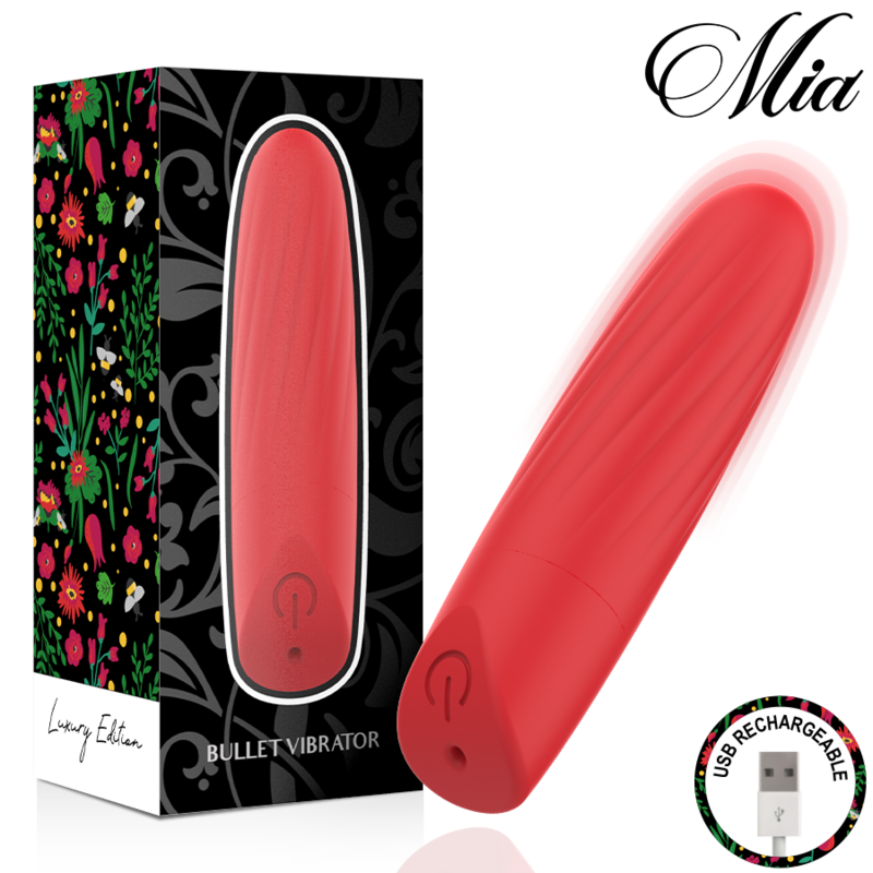 Mia – Lucy Ellen USB-Aufladbarer Mini-Vibrator Rot