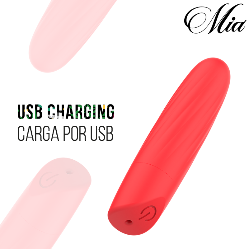 Mia – Lucy Ellen USB-Aufladbarer Mini-Vibrator Rot