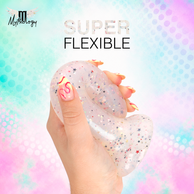 Mythology – Lyra 1 Silikondildo mit Saugauflage 19 cm -Ø- 3,3 cm Fuchsia Confetti
