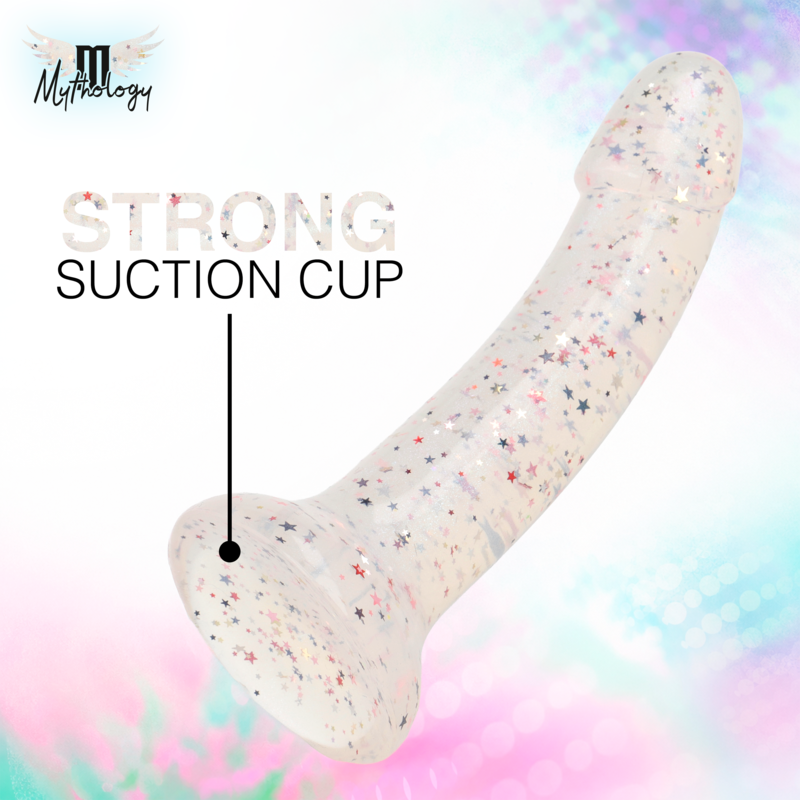 Mythology – Lyra 5 Dildo De Silicona 17 cm Ø 3,6 cm Transparente Moteado