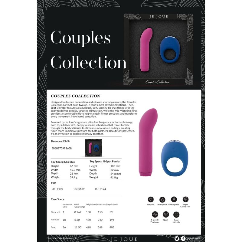 Je Joue – Couples Collection Vibrator-Set für Paare