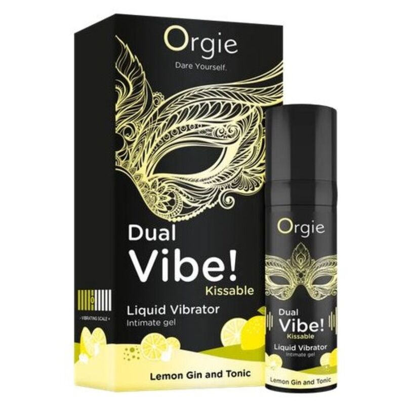 ORGIE - DUAL VIBE! LIQUID-VIBRATOR MIT ZITRONEN-GIN-TONIC-GESCHMACK, 15 ML