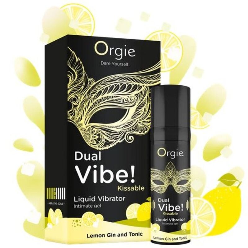 ORGIE - DUAL VIBE! LIQUID-VIBRATOR MIT ZITRONEN-GIN-TONIC-GESCHMACK, 15 ML