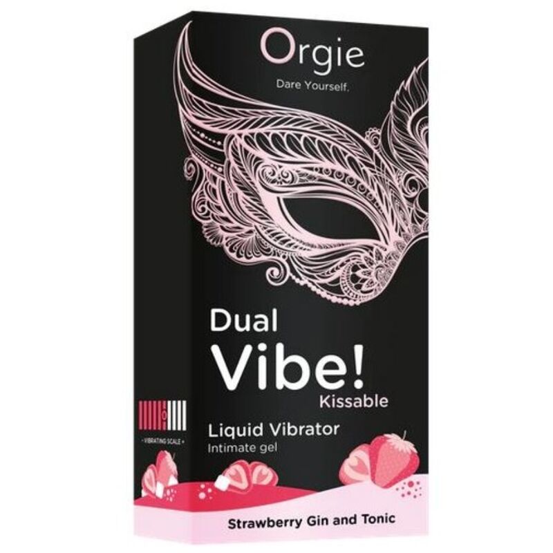 ORGIE - DUAL VIBE! ERDBEER-GIN-TONIC-VIBRATOR ZUM KÜSSEN, 15 ML