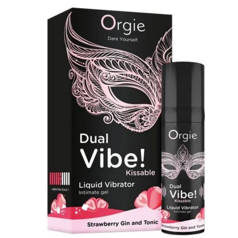 ORGIE - DUAL VIBE! ERDBEER-GIN-TONIC-VIBRATOR ZUM KÜSSEN, 15 ML