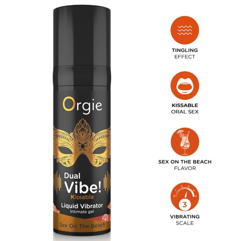 ORGIE - DOPPELVIBRATOR! SEX AM STRAND KÜSSER FLÜSSIGVIBRATOR 15 ML