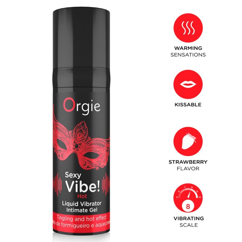 ORGIE - SEXY VIBE! HEISSER, WÄRMENDE FLÜSSIGKEITSVIBRATOR 15 ML