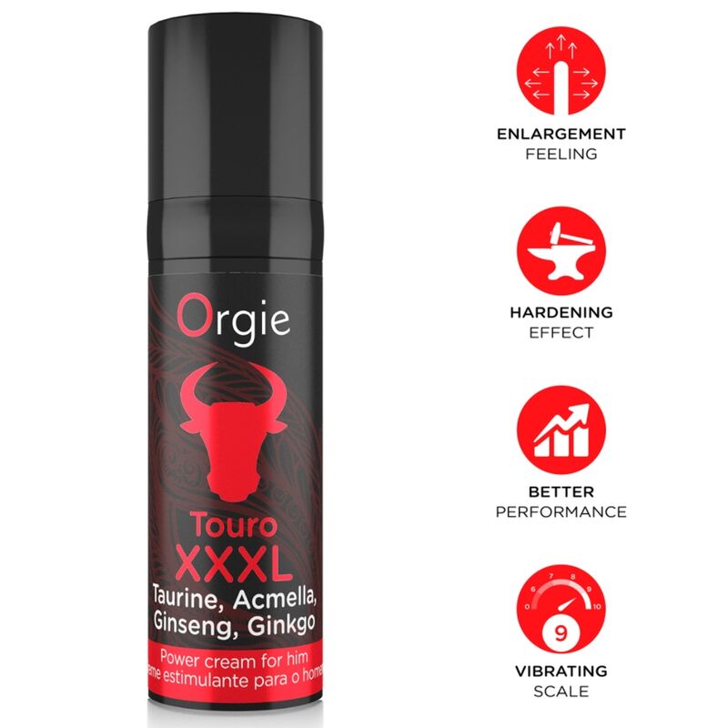 ORGIE - TOURO XXXL EREKTIONSVERBESSERUNGS- UND VERGRÖSSERUNGSCREME 15 ML
