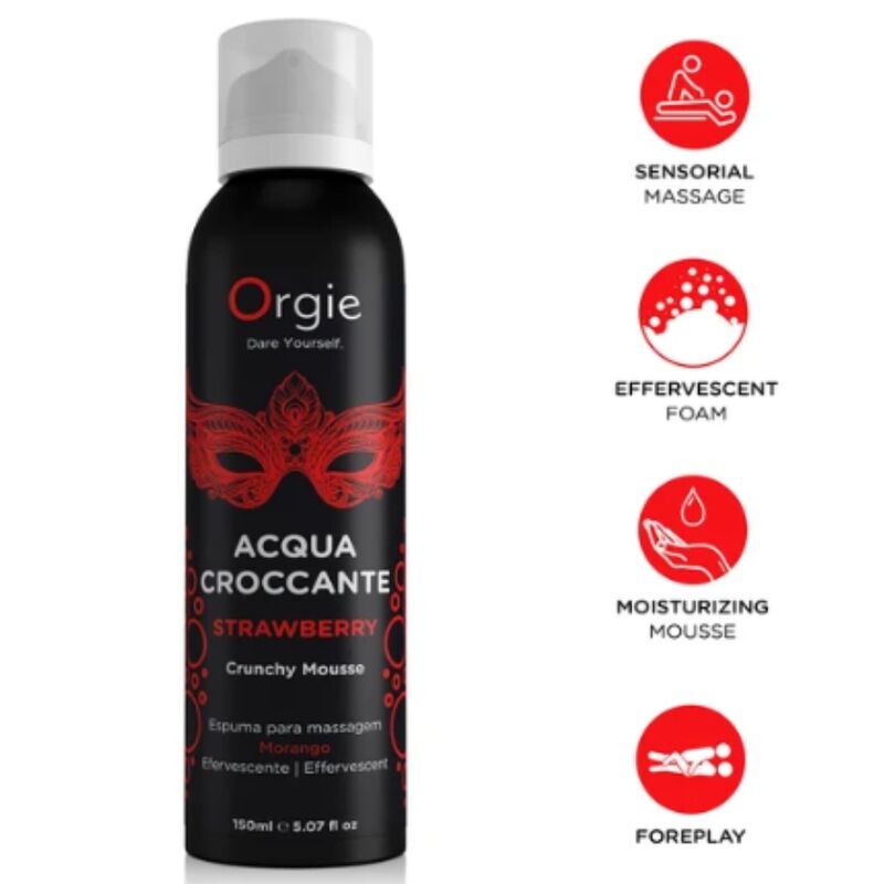 ORGIE - ACQUA CROCCANTE ERDBEER KNUSPRIGES MASSAGEMOUSSE 150 ML