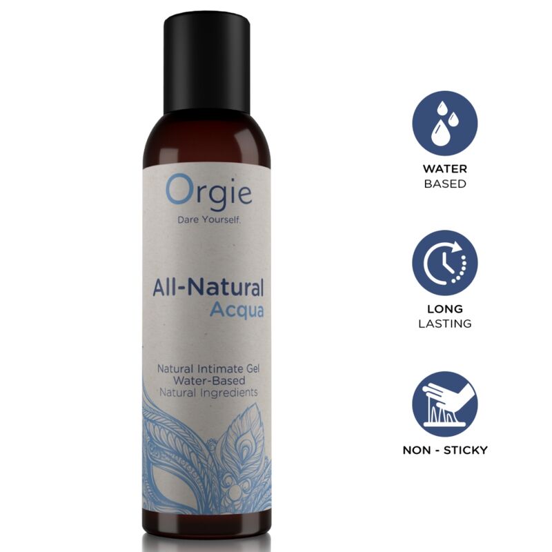 ORGIE - GANZ NATÜRLICHES, WASSERBASIERTES INTIMGEL AUF AQUA-BASIS, 150 ML