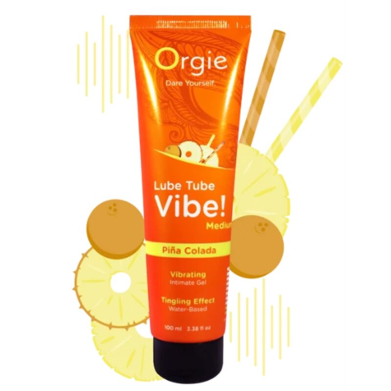 ORGIE - LUBE TUBE VIBE! PIÑA COLADA KISSABLE INTIM GEL MITTEL PRICKELND 100 ML