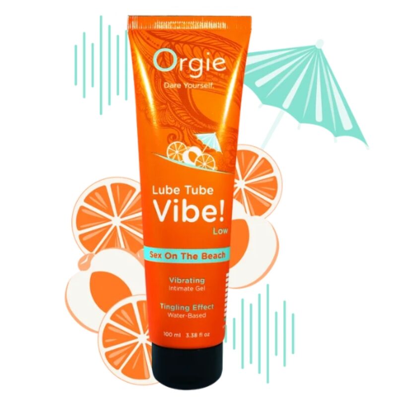 ORGIE - GLEITMITTEL-TUBE VIBE! SEX AM STRAND KÜSSEBARES INTIMGEL MIT LEICHTEM KRIBBELN 100 ML