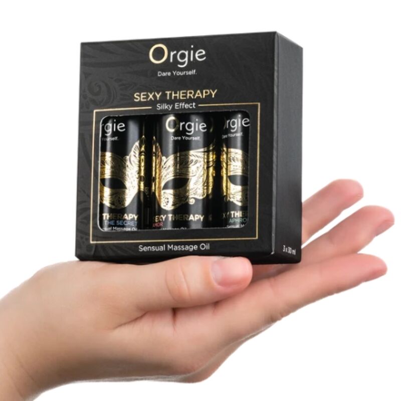 ORGIE - SEXY THERAPY MINI SIZE KOLLEKTION: SENSUELLE MASSAGEÖLE 3 X 30 ML