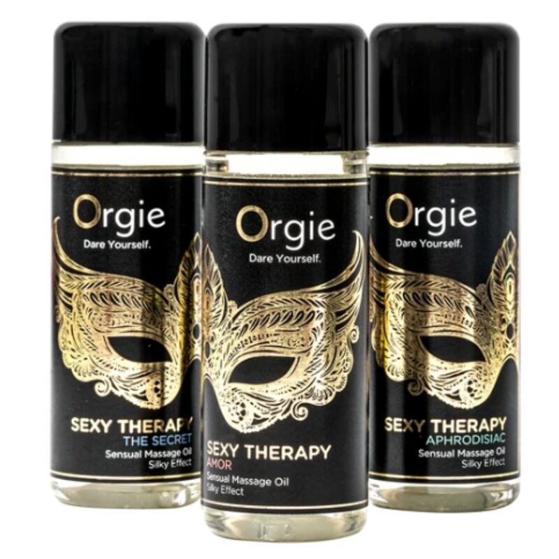 ORGIE - SEXY THERAPY MINI SIZE KOLLEKTION: SENSUELLE MASSAGEÖLE 3 X 30 ML