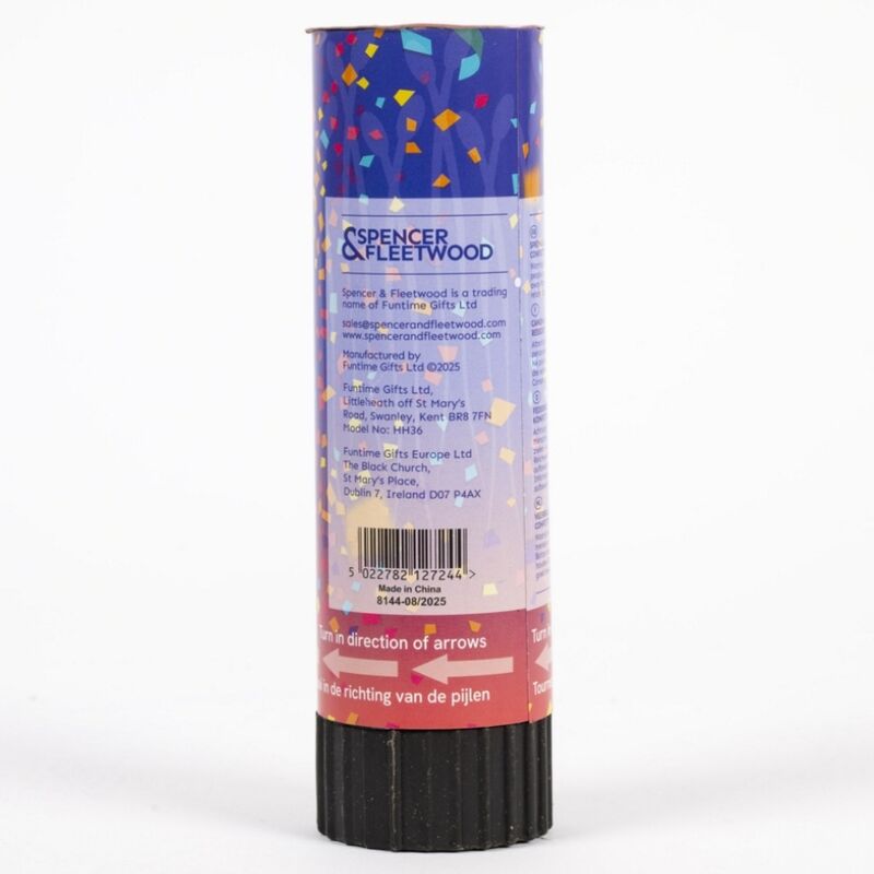 SPENCER & FLEETWOOD – KONFETTI-PARTYKNALLER IN SPERMIENFORM, 15 CM | 1 STÜCK