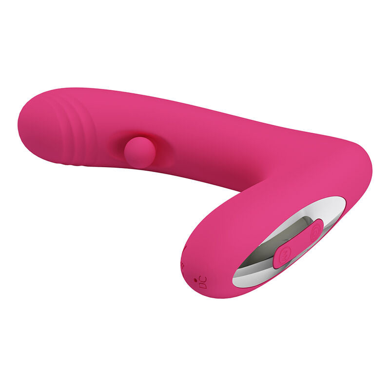 PRETTY LOVE – DUDEN WIEDERAUFLADBARER SILIKON-VIBRATOR MIT 12 VIBRATIONSMODI UND 3 SCHAUKELMODI, PINK