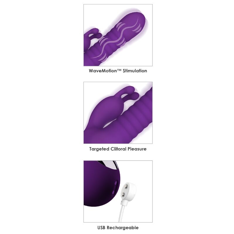 FANTASY FOR HER - FANTASY WAVE WAVEMOTION WIEDERAUFLADBARER VIBRATOR LILA
