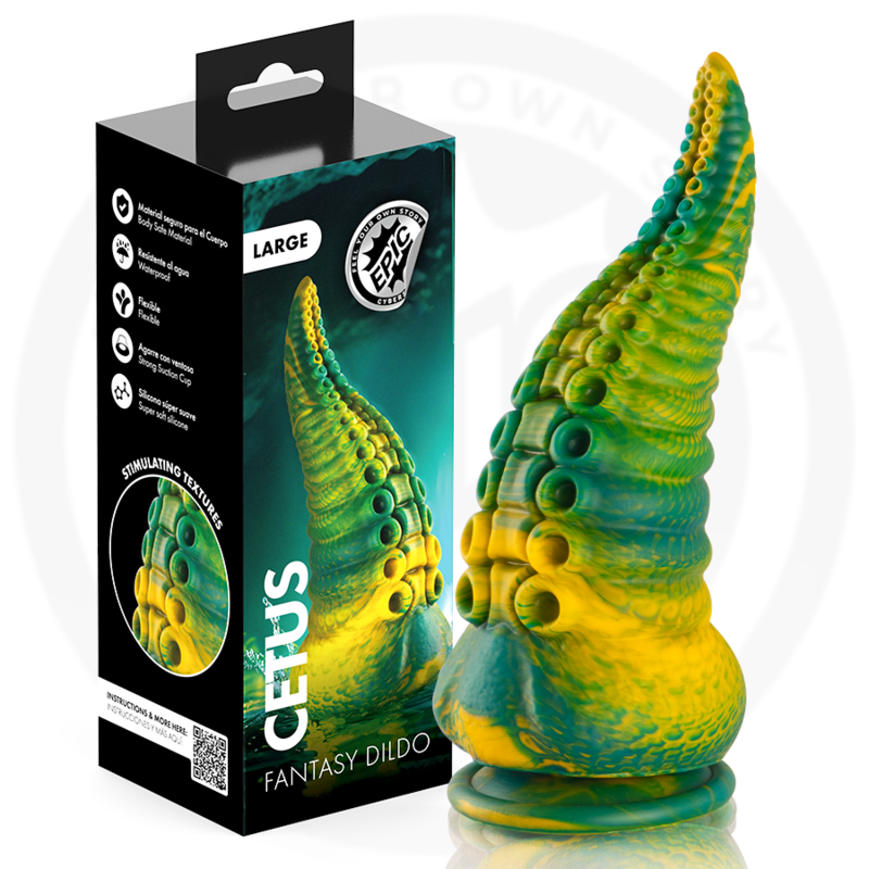 Epic – Cetus Grüner Tentakel-Dildo, Große Größe
