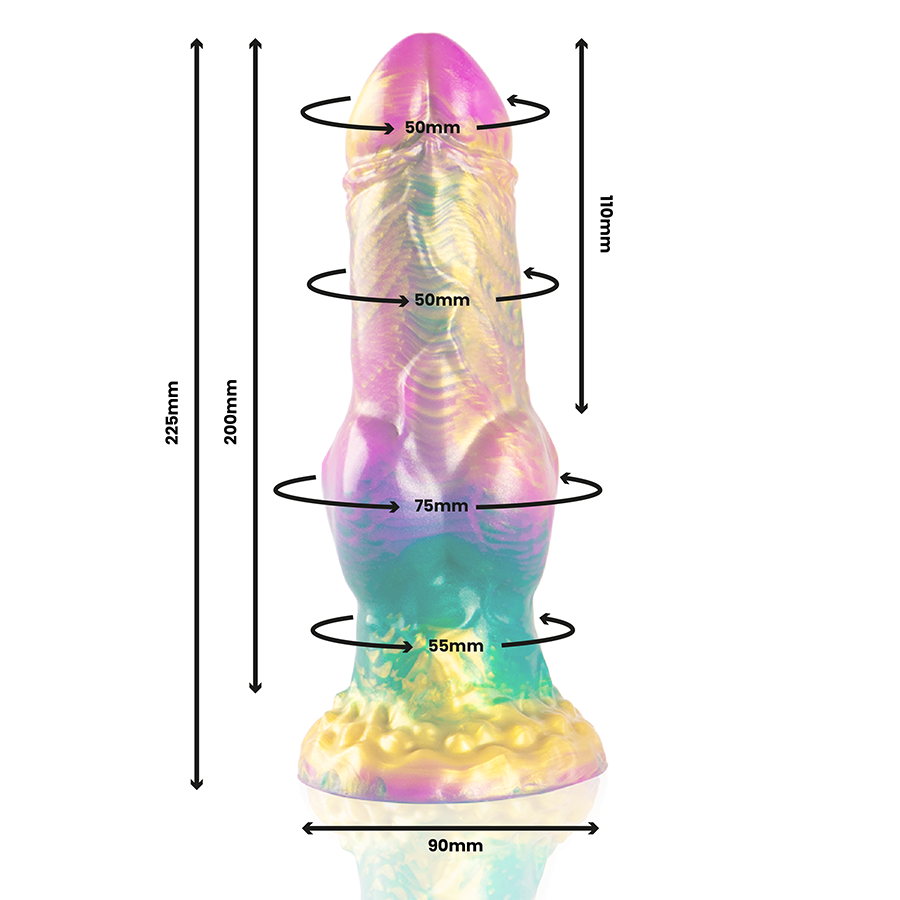 EPIC - IRIS DILDO MIT REGENBOGEN-VERGNÜGUNGSHODEN