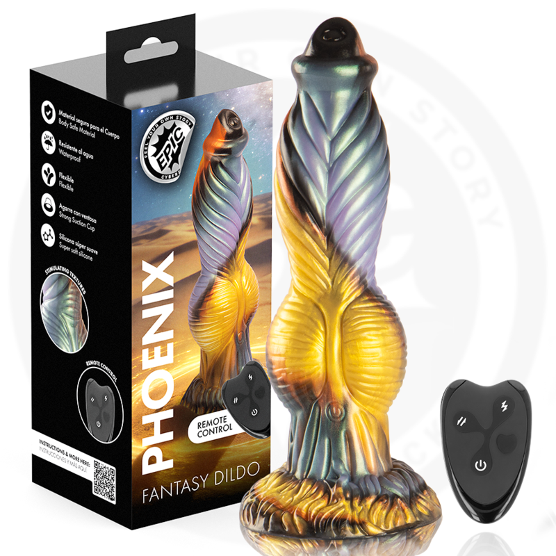 EPIC - PHOENIX DILDO DIE WIEDERAUFNAHME DES VERGNÜGENS WIEDERAUFLADBARE FERNBEDIENUNG